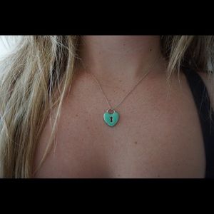 Tiffany & co. Blue heart necklace